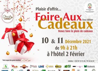La 7è édition de la Foire aux Cadeaux s’ouvre le 10 décembre prochain