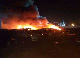 Un incendie sur un parc automobile au Port autonome de Lomé maîtrisé.