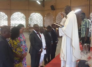 Le nouveau bureau de la CCI-Togo se confie à Dieu !